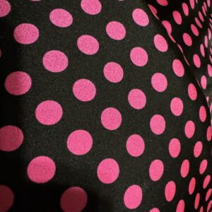 Black with pink Poka dots tube